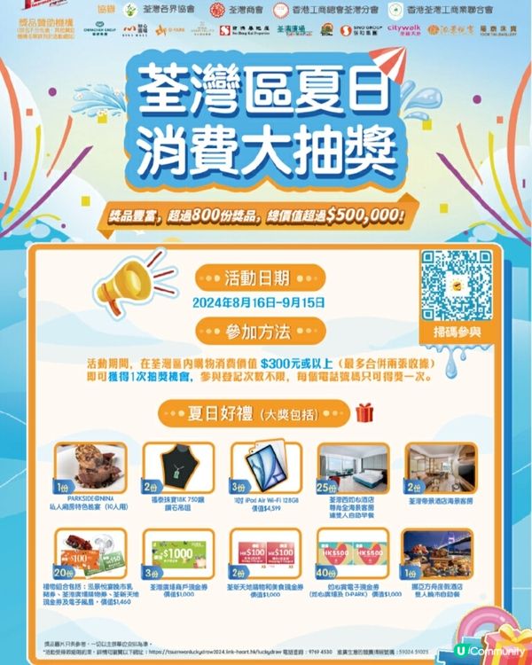 荃灣區夏日消費大抽獎 