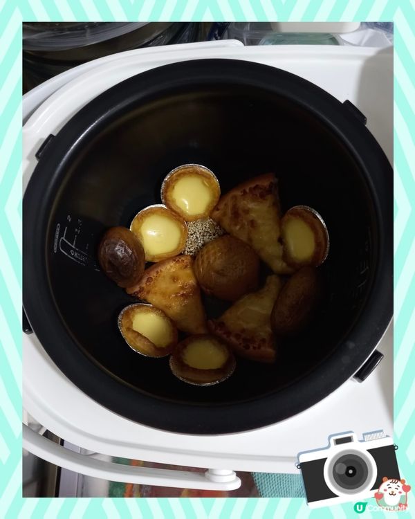 自家製電飯煲焗蛋撻哈哈😂