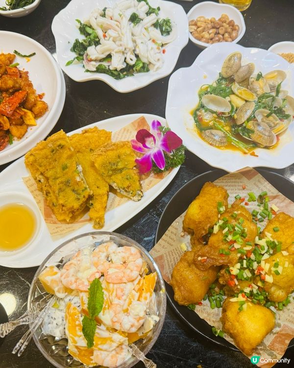 紅燒金鈎翅+任食潮州小菜