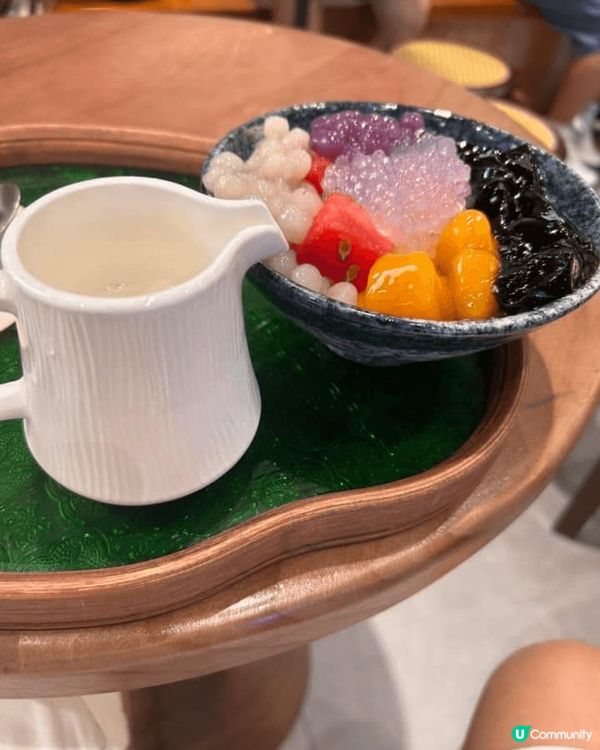 蓮塘口岸，千芋本舖新開的，鮮榨芒果芋圓燒$23，超好味??，...