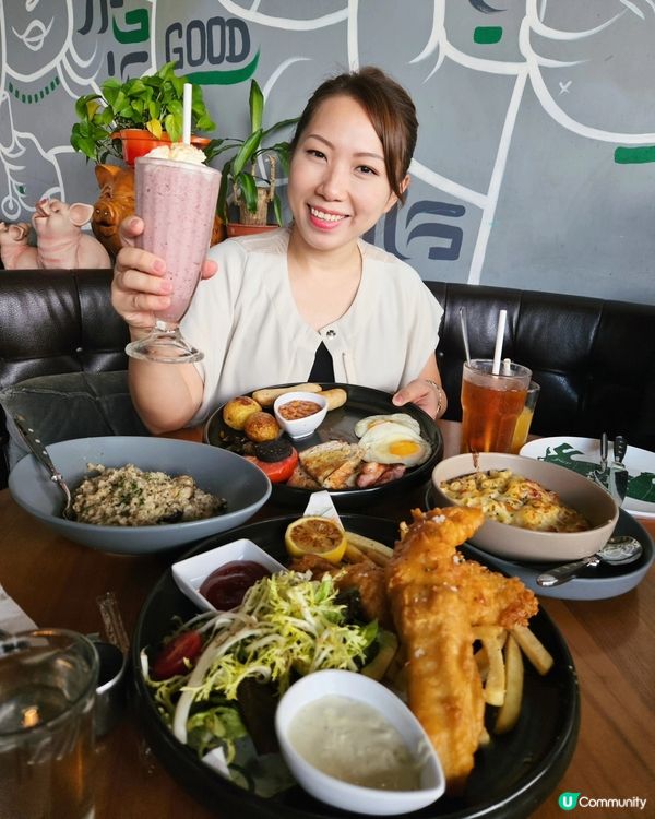 海邊餐廳一家大細👨‍👩‍👧‍👦 食餐飯吹海風🏖️