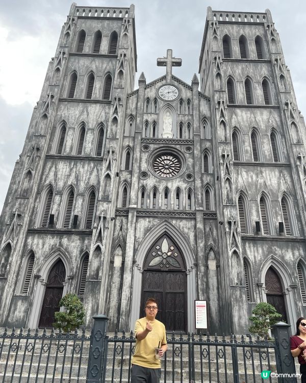 🇻🇳 古街旁嘅哥德式教堂⛪️，法國風情濃郁！