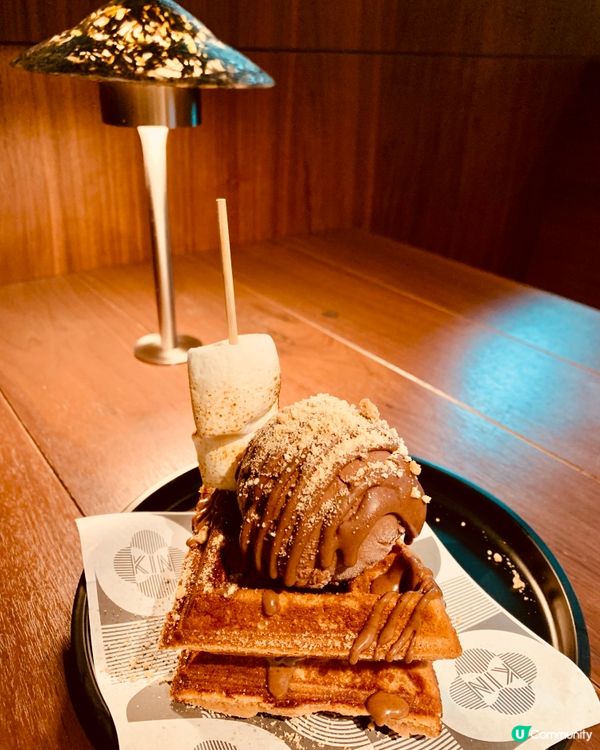 朱古力雪糕窩夫