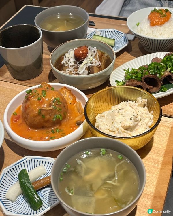 日本家庭式料理 可以自選配菜😋❣️