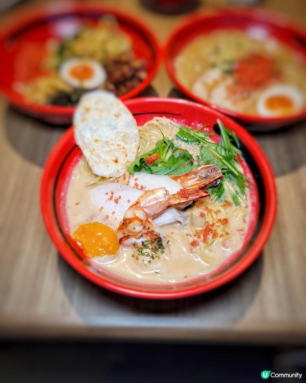 新店限定~海老牛乳蝦湯拉麵 @ 一幻拉麵 ( 銅鑼灣世貿中心 )