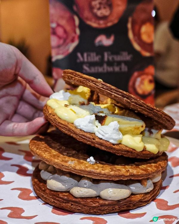 《紅爆日本🇯🇵！即製巴斯克芝士蛋糕千層酥🍰》