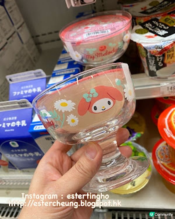 【2023日本 北海道8日遊】日本便利店。甜品篇 ♥ Family Mart 限定 My Melody 白桃啫喱 + 甜品杯套裝