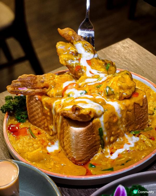 《屯門泰菜🇹🇭 黃咖喱軟殼蟹金磚🦀💛》