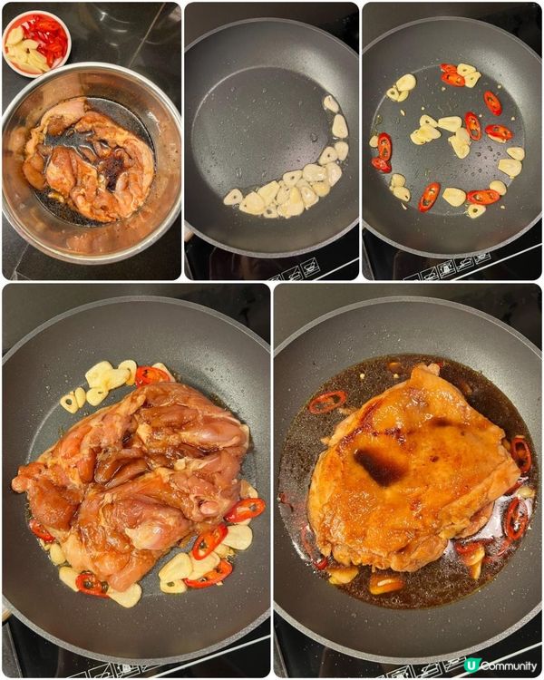 【簡易食譜】惹味蒜香照燒雞扒