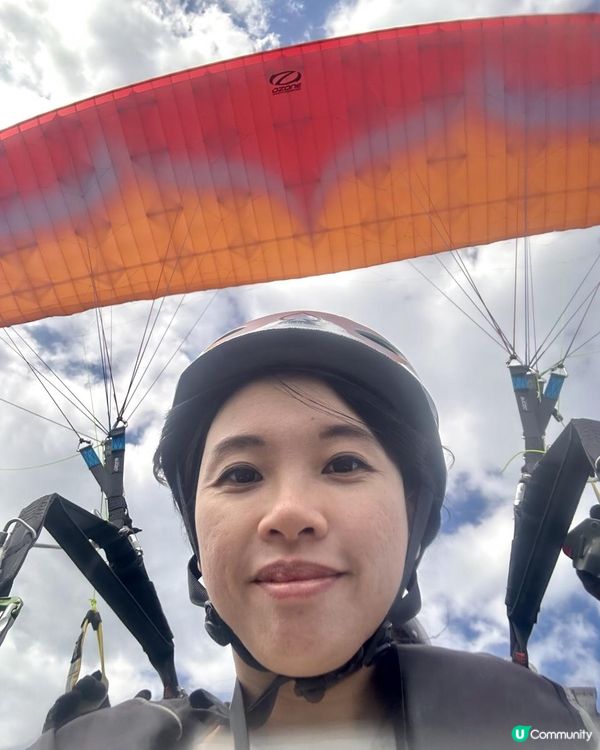 #沖繩必玩行程之一 #透明漸變藍色海洋一覽無遺 #震撼眼球景觀 #動力滑翔傘體驗