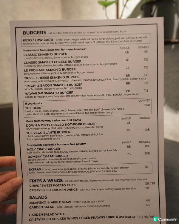 西環【Smash'd】百份百純牛肉炮製份量級Burger