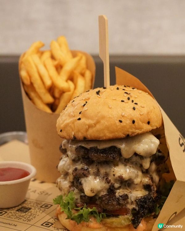 西環【Smash'd】百份百純牛肉炮製份量級Burger