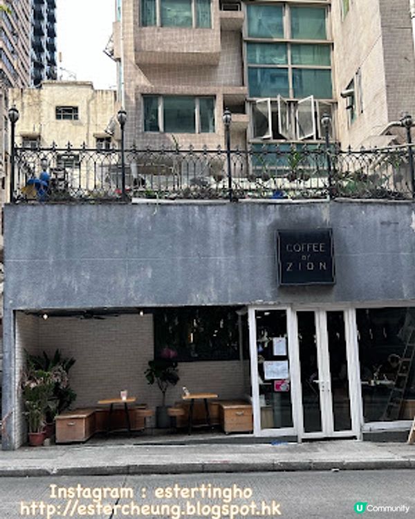 【西環 食記】西營盤咖啡店 ♥ 超滿足的。抹茶紅豆可頌窩夫配抹茶雪糕 + 可愛拉花咖啡 ♥ Coffee by Zion