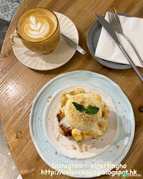 【旺角 食記】女人街兩層高純白 cafe ♥ 慢煮澳洲牛面頰 沙嗲煎腸粉 + 咸又唔咸蛋黃吉士 甜又唔甜比利時窩夫 ♥ Grind Size