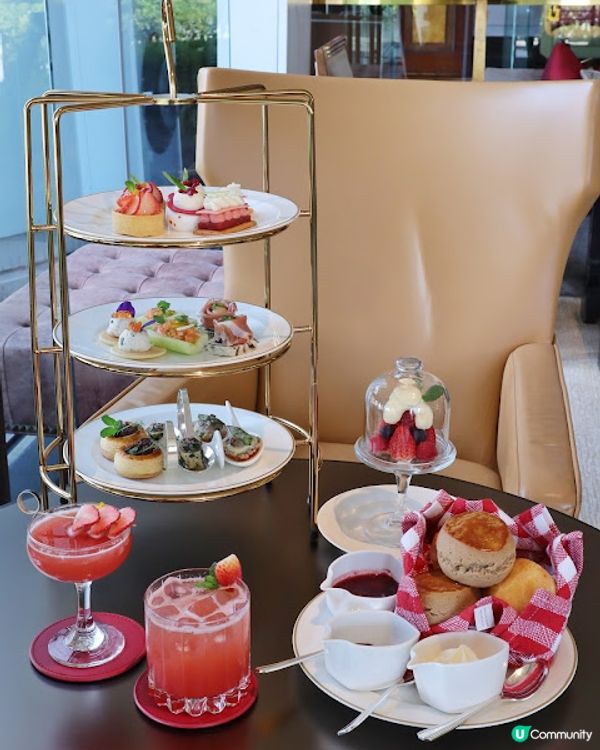 春意盎然。寫意下午茶。Conrad Lobby Lounge