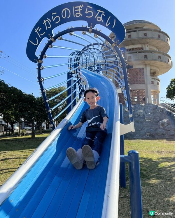 #三層樓高瀡滑梯#本地人才知道嘅秘密公園1#壼燒番薯車仔店🍠🤤正#マンタ公園沖縄 #沖繩深度遊