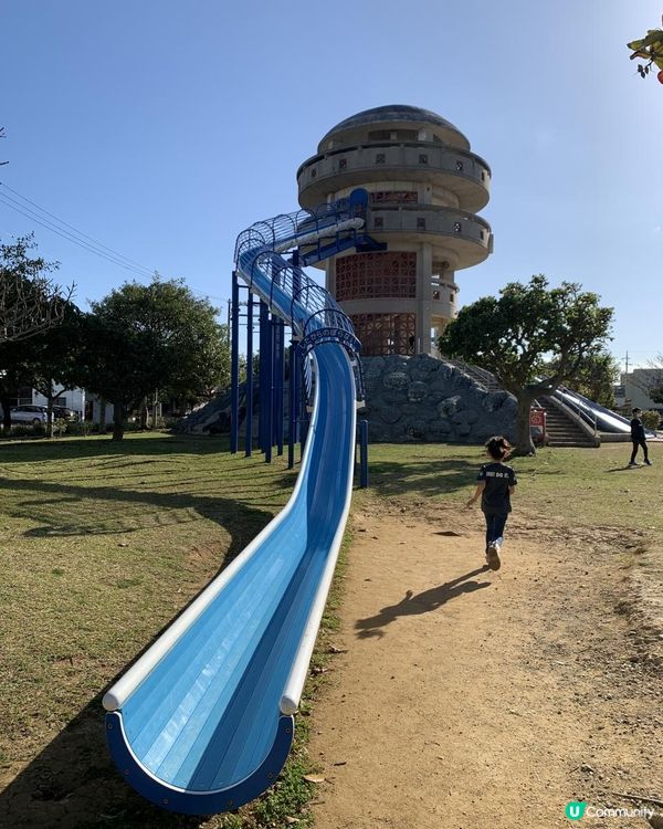 #三層樓高瀡滑梯#本地人才知道嘅秘密公園1#壼燒番薯車仔店🍠🤤正#マンタ公園沖縄 #沖繩深度遊