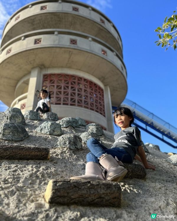 #三層樓高瀡滑梯#本地人才知道嘅秘密公園1#壼燒番薯車仔店🍠🤤正#マンタ公園沖縄 #沖繩深度遊