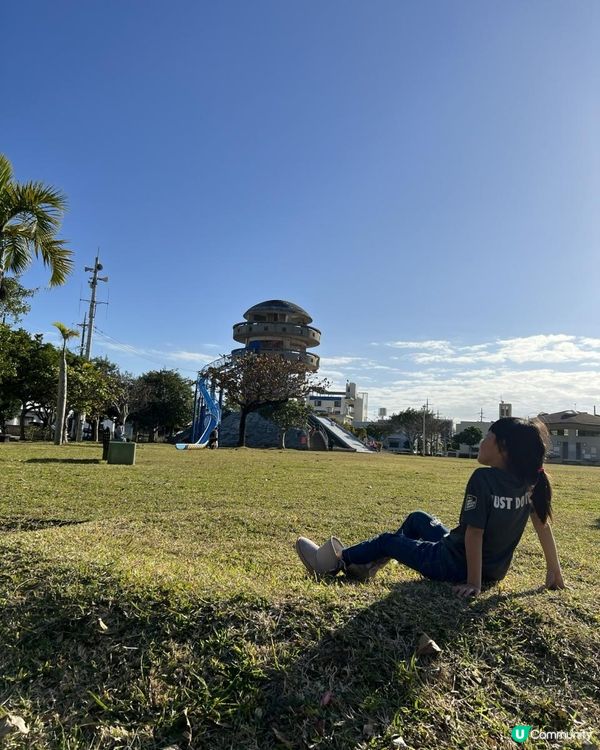 #三層樓高瀡滑梯#本地人才知道嘅秘密公園1#壼燒番薯車仔店🍠🤤正#マンタ公園沖縄 #沖繩深度遊