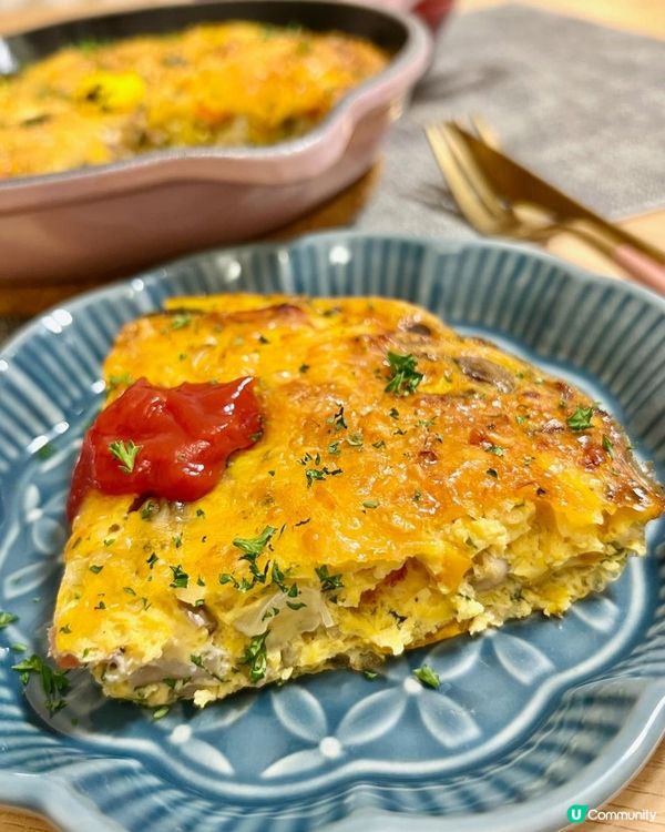 【簡易食譜】煙肉芝士蛋批