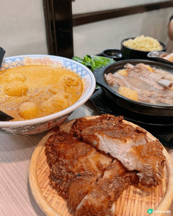 星洲總廚▫️招牌厚切豬扒叻沙 $78