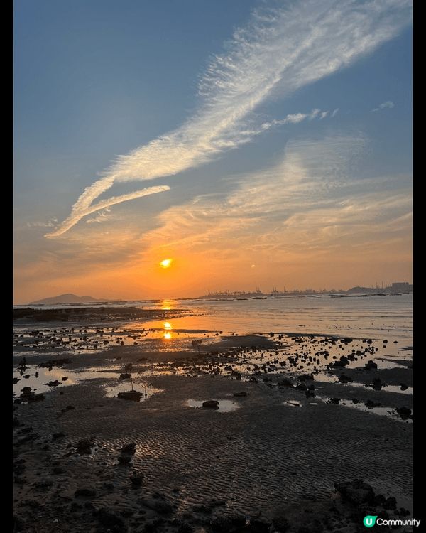 在下白泥睇日落