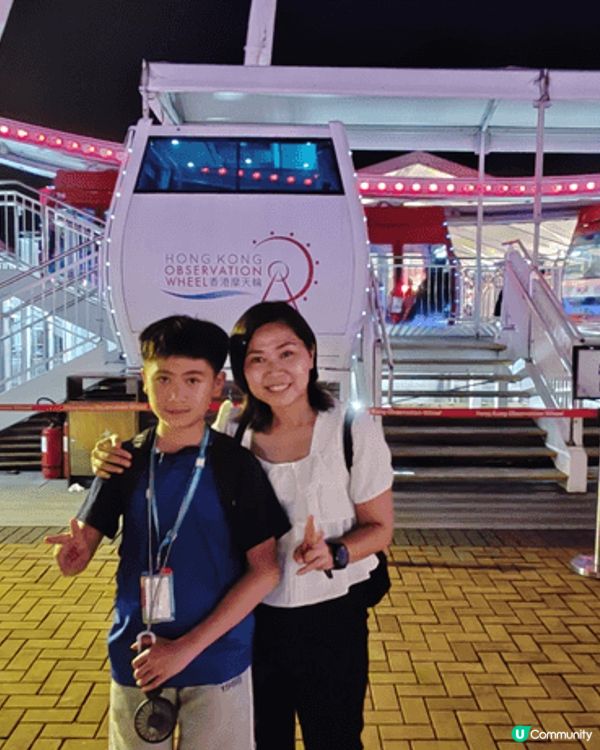 輕鬆出行 ，香港中環一座高60米的巨型摩天輪，從不同角度欣賞...