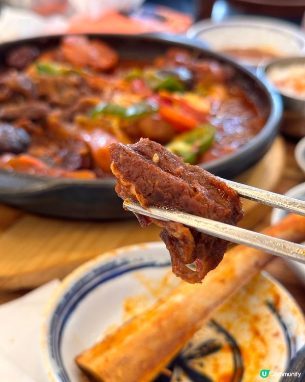 🇰🇷韓國釜山廿四小時飯店！甜辣燉牛排骨！牛肉湯飯！