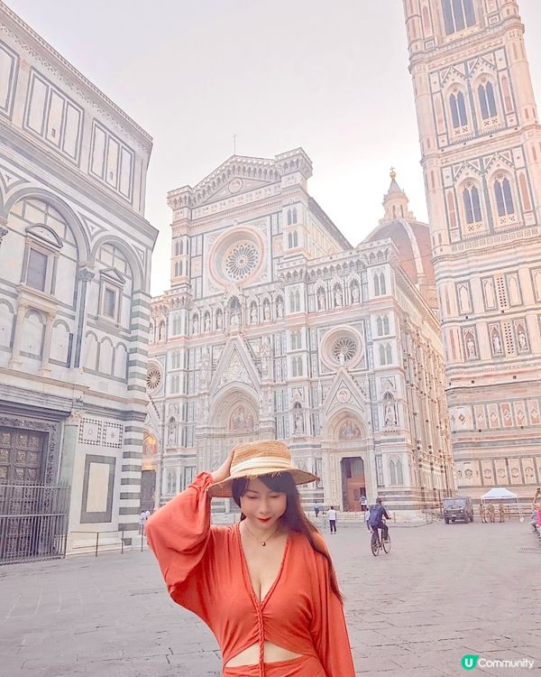 [意大利佛羅倫斯]🇮🇹清晨時分到了聖母百花大教堂吸吸靈氣😌半...