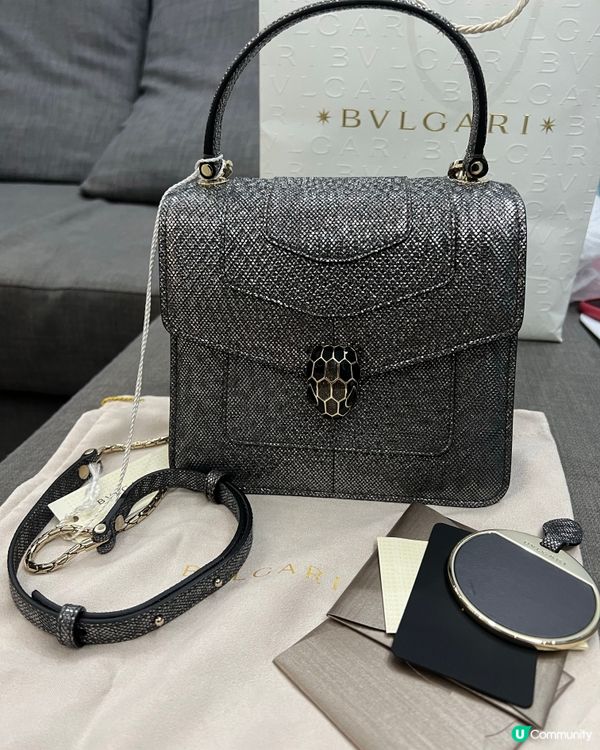 時尚魅力之選Bvlgari水蛇皮包✨即刻同大家一齊開箱