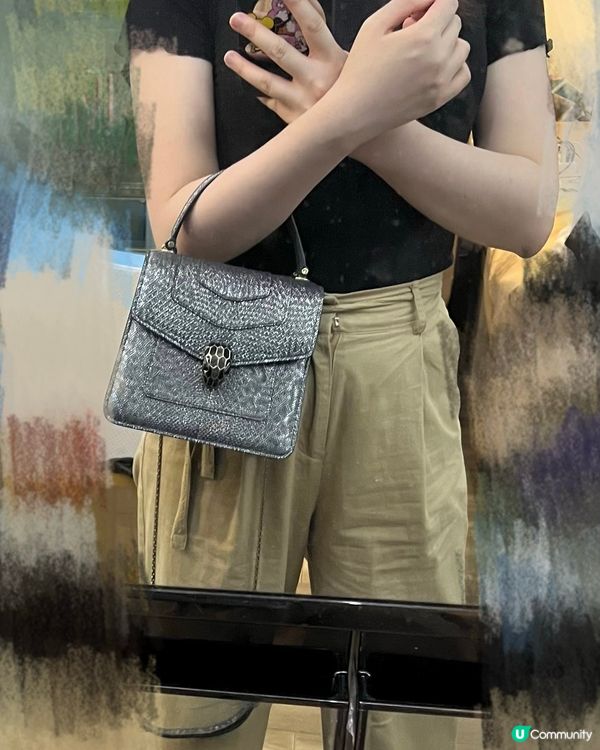 時尚魅力之選Bvlgari水蛇皮包✨即刻同大家一齊開箱