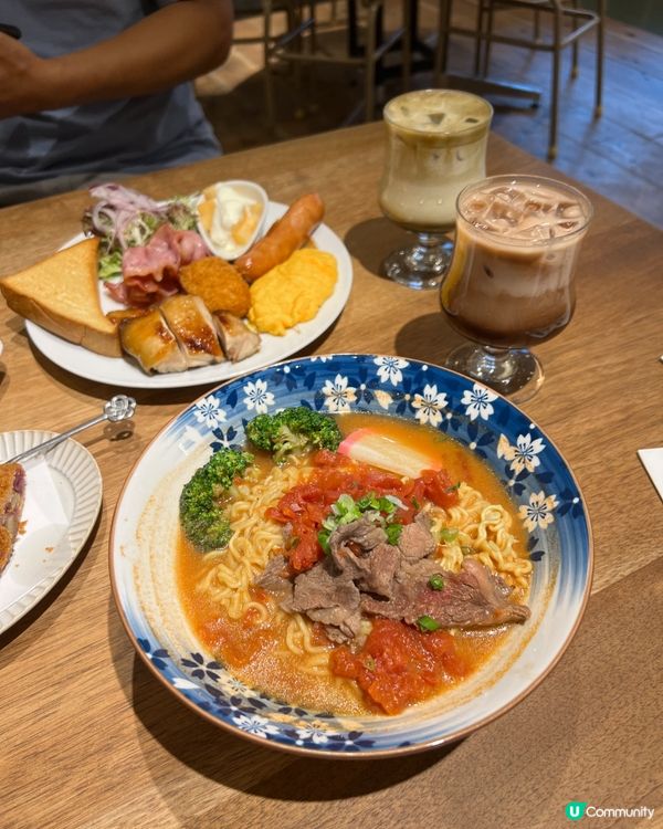 ʚ♡ 和食の朝食• 無限添飲烘焙咖啡 ♡ɞ