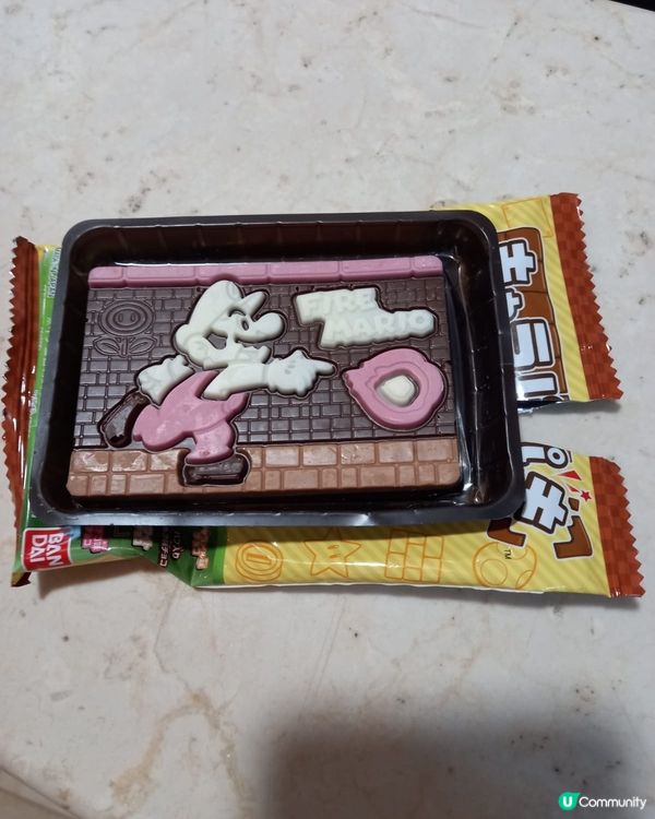 超可愛😍Mario chocolate 夾公仔機夾到的