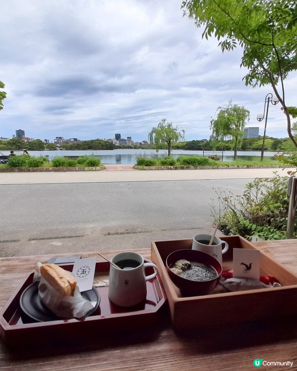 大濠公園食早餐