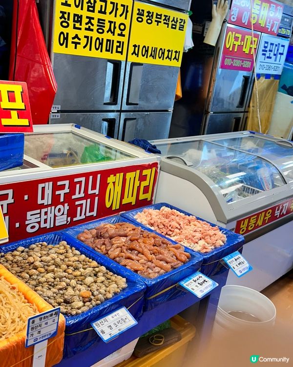 🇰🇷韓國好去處！鷺梁律海鮮水產市場！