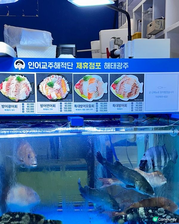 🇰🇷韓國好去處！鷺梁律海鮮水產市場！