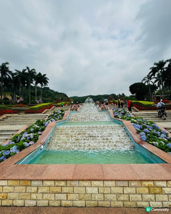 被花包圍的雲台公園