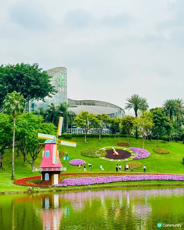 被花包圍的雲台公園