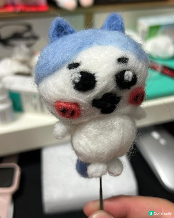 Chiikawa粉絲製作羊毛氈公仔🪡成品惹網民爆笑：從地獄來的？🤣🤣🤣