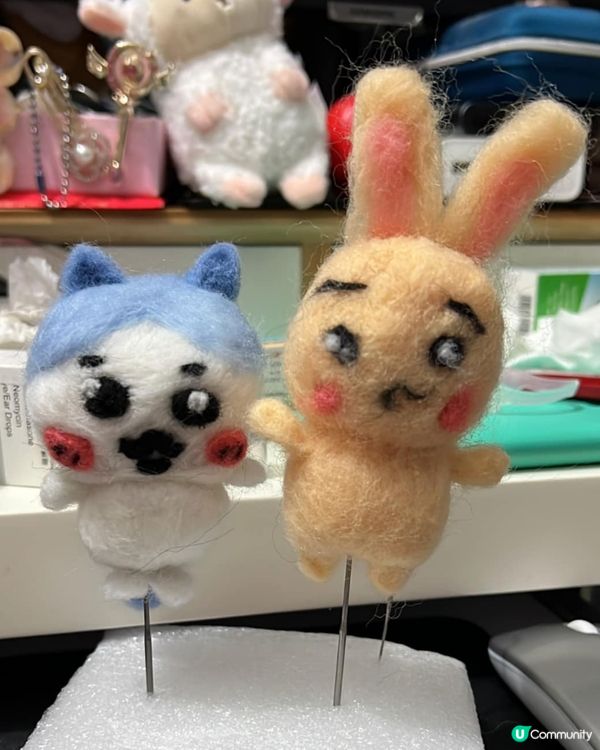 Chiikawa粉絲製作羊毛氈公仔🪡成品惹網民爆笑：從地獄來的？🤣🤣🤣