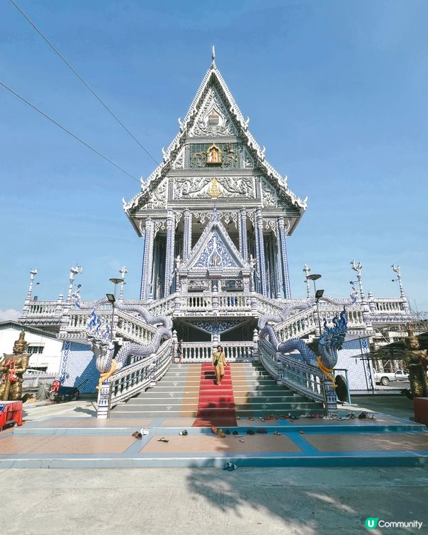 泰國小眾旅遊景點-氣質高雅的青花瓷藍廟☁️🩵