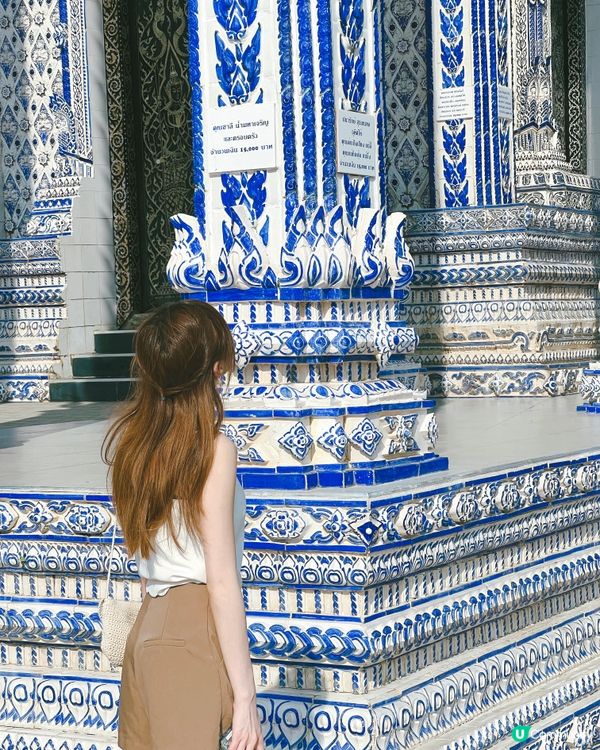 泰國小眾旅遊景點-氣質高雅的青花瓷藍廟☁️🩵