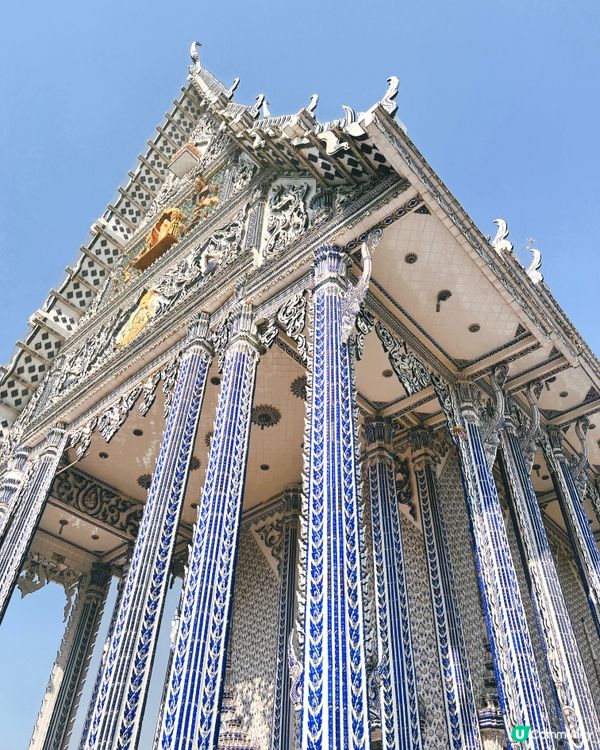 泰國小眾旅遊景點-氣質高雅的青花瓷藍廟☁️🩵