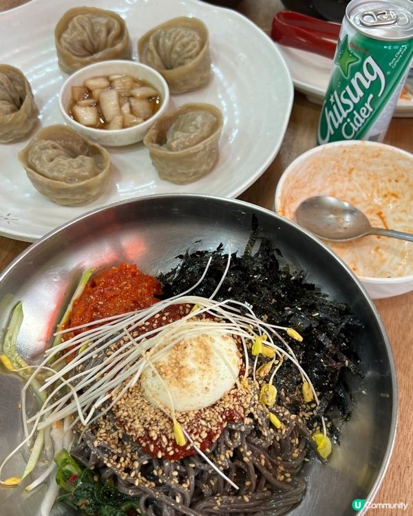 🇰🇷韓國當地人推薦•韓式餃子&涼拌蕎麥麵