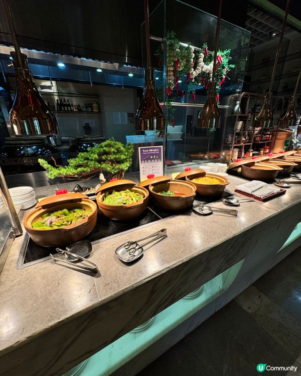 開揚環境的自助早餐