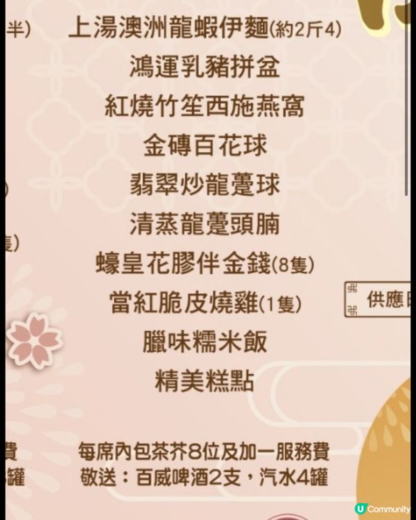 富臨皇宮 (美孚店) 晚飯套餐
