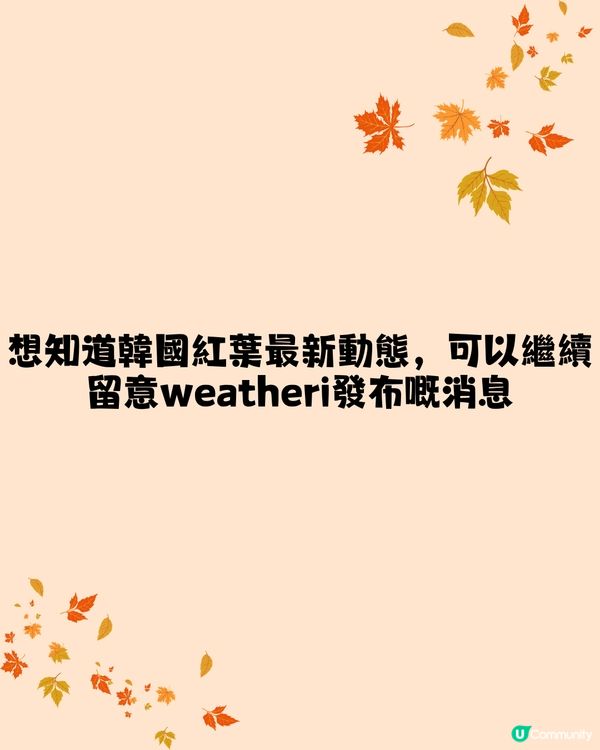 韓國紅葉2024｜韓國紅葉預測2024🍁附首爾5大觀賞景點推介+交通教學🚗