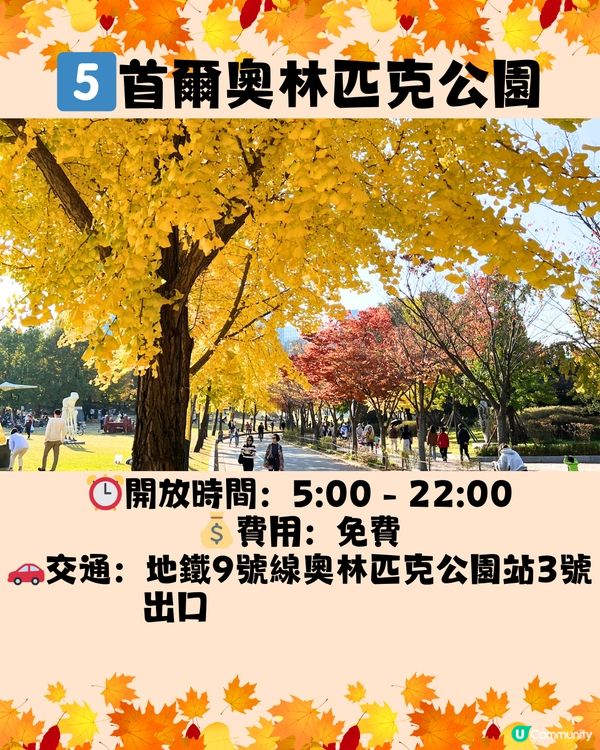 韓國紅葉2024｜韓國紅葉預測2024🍁附首爾5大觀賞景點推介+交通教學🚗