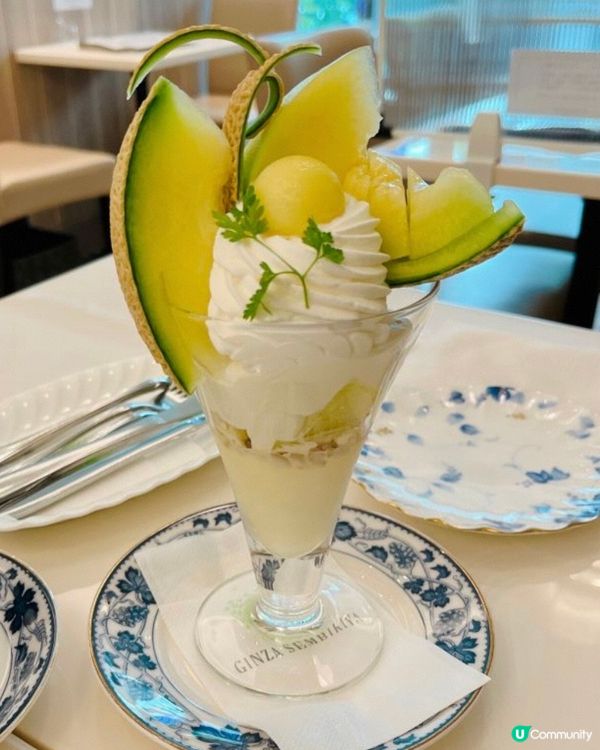 日本蜜瓜芭菲·蜜瓜超級鮮甜多汁配搭忌廉及雪糕滋味十足