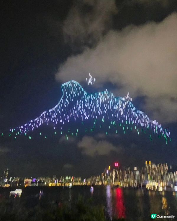 中秋佳節🏮  灣仔無人機表演🤩